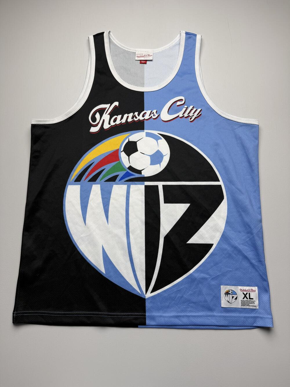 Kansas City Wizards Jersey Mens XL Multi MLS Soccer Mitchell & Ness Sleeveless